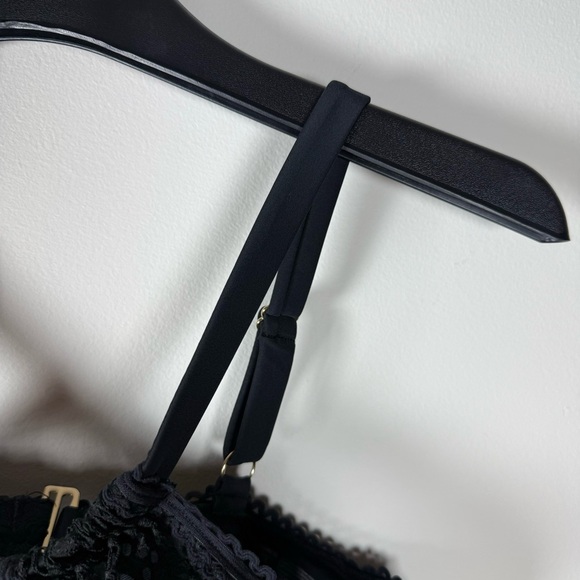 Adore Me Lianne Contour Plus Black Lace Bikini Top Size 0X - Picture 6 of 11